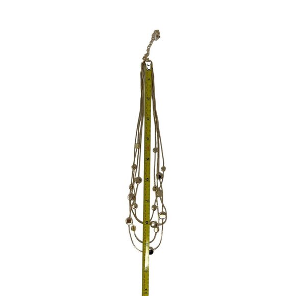 Unbranded Gold Finish Four Strand Adjustable Chain Necklace - Picture 6 of 13